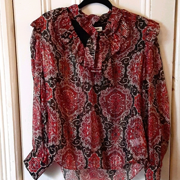 kate spade Tops - Kate spade semi sheer blouse